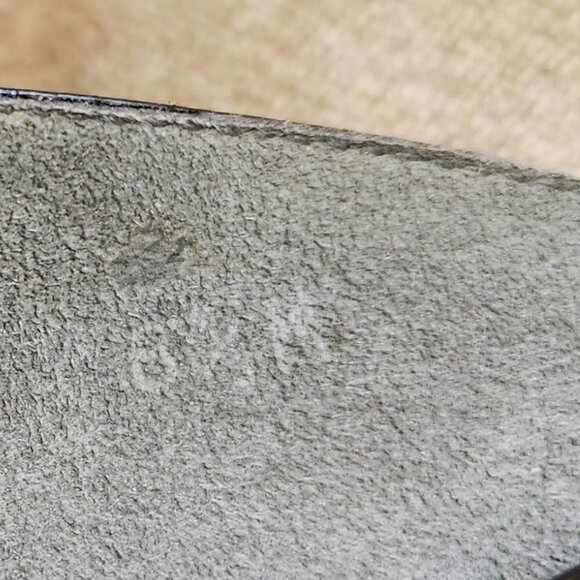 Stuart Weitzman Peep Toe Patent Leather Mules - Picture 6 of 9